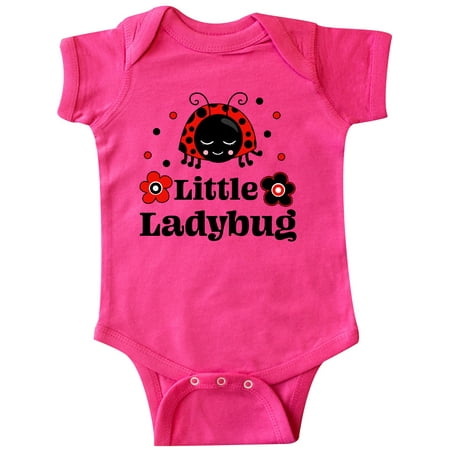 

Inktastic Little Ladybug with Flowers Gift Baby Boy or Baby Girl Bodysuit