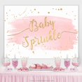 thumbnail image 2 of Pink And Gold Glitter Sprinkle Baby Shower Backdrop, 2 of 5