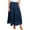 Midnight, variant on Elsie & Zoey McKay 2XL Plus Tiered Rosewater Maxi Skirt with Pockets for Women
