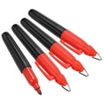 thumbnail image 1 of Unique Bargains Mini Permanent Markers Dry Erase Pen with Keychain Clip, Red Ink  4 Pack, 1 of 5