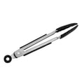 thumbnail image 1 of Yeacher Pinces de Cuisine en Silicone, Pinces de Service pour la Cuisson, Résistantes à la Chaleur Élevée jusqu'à 230 °C, Pinces Alimentaires en Métal en Acier Inoxydable avec Embouts en Silicone Antiadhésifs (9 Pouces, Black), 1 of 1