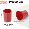 thumbnail image 2 of 6 Rolls Latch Hook Yarn, Latch Hook Kit Yarn Precut Hook Rugs Yarn Making Crochet Bundles for Latch Hook Rug Adults Beginners Tapestry DIY Craft, Red, 2 of 6