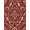 Orange, Pattern 14, variant on ODIKA 4'x6' Machine Washable Non-Slip Area Rug, Antique Burgundy High Traffic Rug, Red, 1287732
