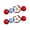 B, variant on mdesiwst 2Pcs Girl Hairpin Non-Slip Floral Design Hand-Painted Flowers Round Beads Side Bang Hair Clips Commuting Style Hair Accessories