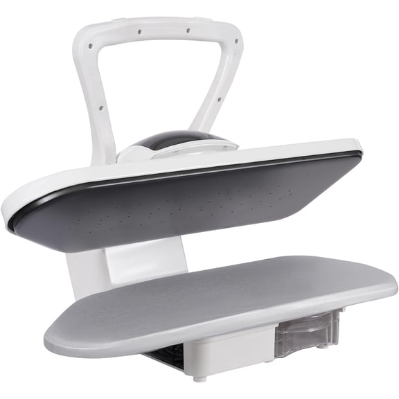 Steam Press For Clothes with Touch Screen 1600W Professional Iron Press Machine Digital Heat Press With Multiple Steam Settings Steam Iron Press Oversize Pressing Iron for Home Business (White)