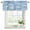 Blue, variant on Light Blue Marble Curtain Valances for Windows, Kitchen Valance Window Treatments Panel 2 Pack, Ink Painting Art Luxury Modern Rod Pocket Short Curtains for Bathroom Bedroom 42 x 12 Inch