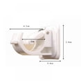thumbnail image 2 of 2 Pcs Window Hardware Rod Holders Curtain Rod Bracket Holder Universal Plastic Self-Adhesive Wall Mount Holder for Curtain Rod, 2 of 11