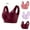 Wine2, variant on Qingpeng 2PC Wireless Bra for Women No Underwire Seamless Comfortable Breathable Sports Bras for Women High Impact Support Plus Size Workout Bra