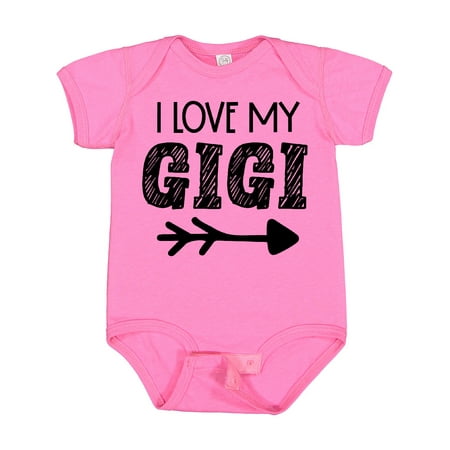 

Inktastic I Love My Gigi with Arrow Gift Baby Boy or Baby Girl Bodysuit