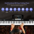 thumbnail image 5 of Terence 88-Key Semi-Weighted Folding Portable Electronic Piano with Bluetooth, LCD Screen, Speakers, 2X5W Speakers, 5 of 8