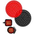 thumbnail image 1 of [2 pack] Reusable Non-Stick Air Fryer Liners Mats,Air Fryer Accessories Compatible with Cosori, Gowise Usa, , , , Power XL,, Innsky, Dash, Secura (Round-9 inch), 1 of 8