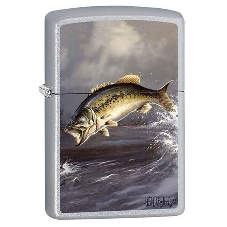 Zippo Lighter - Bass by Blaylock Satin Chrome