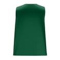thumbnail image 3 of ctdiral Womens Satin V Neck Tank Tops Summer Sleeeveless Tanks Solid Color Loose Fit Tunic Tops Elegant Office Work Blouse Green S, 3 of 8