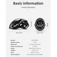 thumbnail image 7 of ROCKBROS Cycling Helmet Magnetic-suction Helmet with Changable Cover Integrated Molding Wind Break Breathable Comfortable Cycling Helmet with Adjustable Taillight, 7 of 7