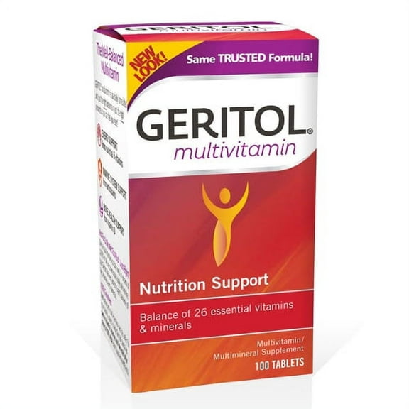 Geritol Multi-Vitamin And Mineral Supplement Tablets - 100 Ea, 3 Pack