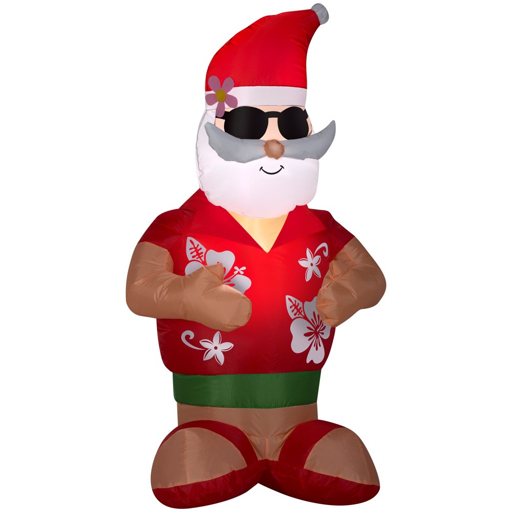 Airblown InflatableTropical Santa 4ft tall by Gemmy Industries