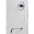 thumbnail image 2 of Kingston Brass KB6331AXTO Restoration Single-Handle Pressure Balanced Tub Faucet in Polished Chrome, 2 of 7