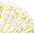 thumbnail image 4 of 30pcs Silk Folding Hand Fans,Silk Fans,Yellow Rose Fans,Perfect for Weddings, Parties, and Dancing,Yellow-Yellow-10 PACK, 4 of 7