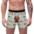 thumbnail image 2 of TAIAOJING Christmas Underwear for Men Slim Print Christmas Briefs Mid-waist Briefs Stretch Men's Breathable Boxer, 2 of 6