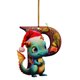 thumbnail image 1 of Adornos navideños con 26 letras Adornos decorativos Adornos navideños para bebés Huevo acrílico Adorno navideño para colgar, 1 of 5