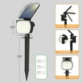 thumbnail image 5 of CHARKEE Solar Spot Lights Outdoor Waterproof,4 Pack/800LM 6500K Solar Powered Spotlights for Yard Garden Tree,150°Adjustable Panel, 5 of 7