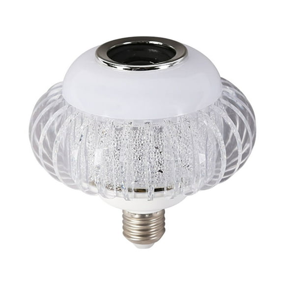 EGNMCR Fan LED Bulb With Integrated Bluetooth Speaker, E27 RGB Changing Lamp Wireless Stereo Audio,24 Keys Remote Control RGB Color Changing Speaker Bulb For Party music light
