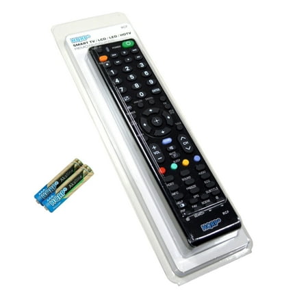HQRP Remote Control for Sony KDL-46XBR10, KDL-46XBR2, KDL-46XBR3, KDL-46XBR4, KDL-46XBR5 LCD LED HD TV Smart 1080p 3D Ultra 4K Bravia + HQRP