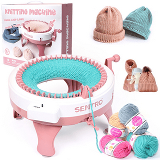 48 Needles Smart Weaving Machine Sweater/Hat/Scarf /Gloves/Socks Knitting  Machine Round Double Knit Loom Kit for Adults Kids Gif