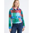 thumbnail image 2 of Free Assembly Women's Plaid Cropped Chore Jacket, Sizes XS-XXL, 2 of 7