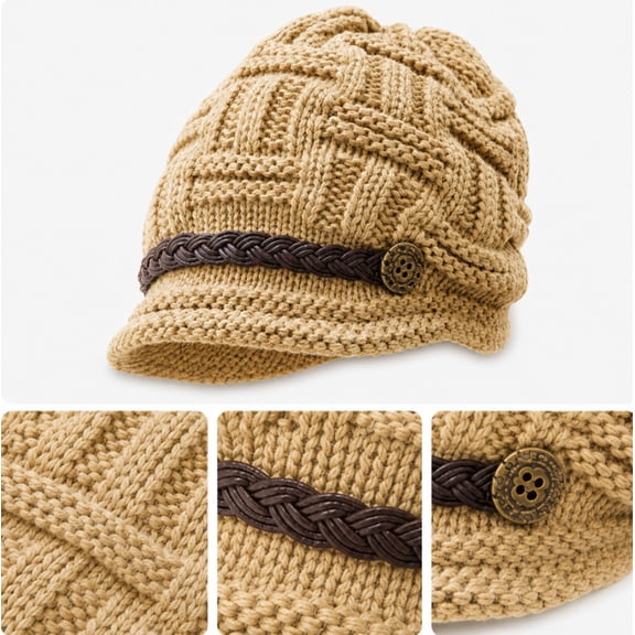 Women’s Slouchy Knit Beanie Hat, Cable Knit Winter Hat for Cold Weather, Snow, Ski and Everyday Wear, TIKA