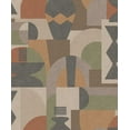 thumbnail image 4 of Khaki & Orange Middle Eastern Inspired Geometric Wallpaper R8416, 4 of 4