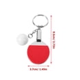 thumbnail image 2 of HIAKDOFT Delicate Table Tennis Ball Pendant 6Pcs Red Metal Key Decoration for Sports Enthusiasts, 2 of 5