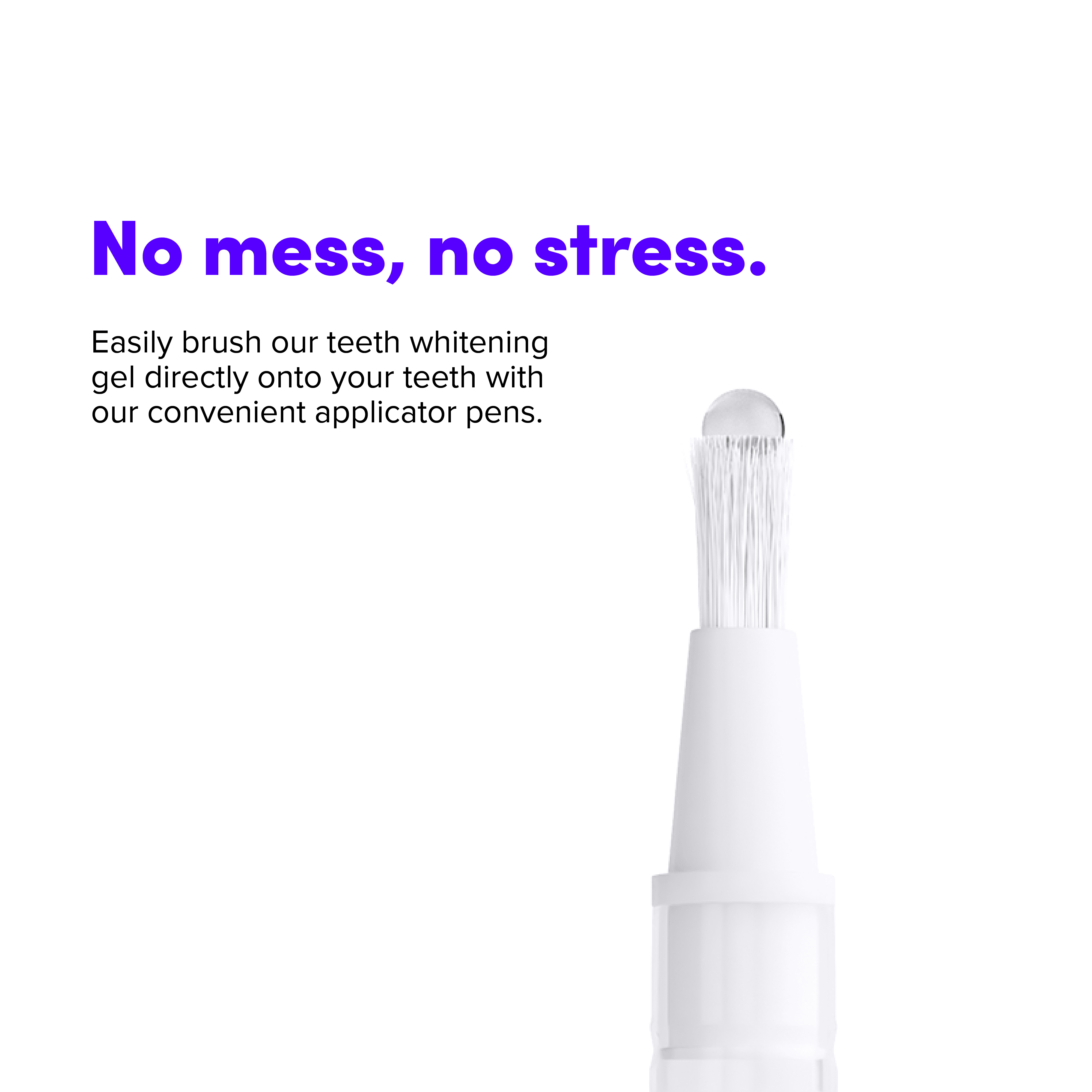SmileDirectClub Teeth Whitening 2.5ml Gel Touch-up Pen - 75% More Gel than our Standard Pens - Professional Strength Hydrogen Peroxide - Pain Free and Enamel Safe