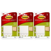 3M Command Medium Picture Hanging Strips 17201-ES Adhesive White 3 Pairs Per Pack Damage Free Strong Hold Hang Indoors, 3-Pack