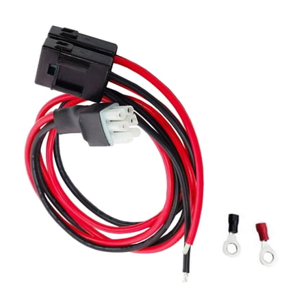TAPDRA 1 Meter DC Power Cord for KENWOOD Radios 30A Fuse 6 Hole 4 Pin Tinned Copper Wire High Temp Resistance