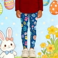 thumbnail image 2 of Easter Print Girls Stretchy Athletic Casual Leggings For Toddler And Kids Playwear Comfortable Soft Base Layer Pants, 2 of 5