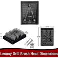 thumbnail image 5 of 4 Pack Grill Brush Replacement Heads, Cordless Universal Fit for Most Grills, Interchangeable Bristle Heads, 5 of 5