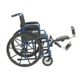 thumbnail image 3 of Fauteuil Roulant Blue Streak avec Accoudoirs Rabattables, Repose-Pieds Surélevés, Siège 20 Pouces", 3 of 5
