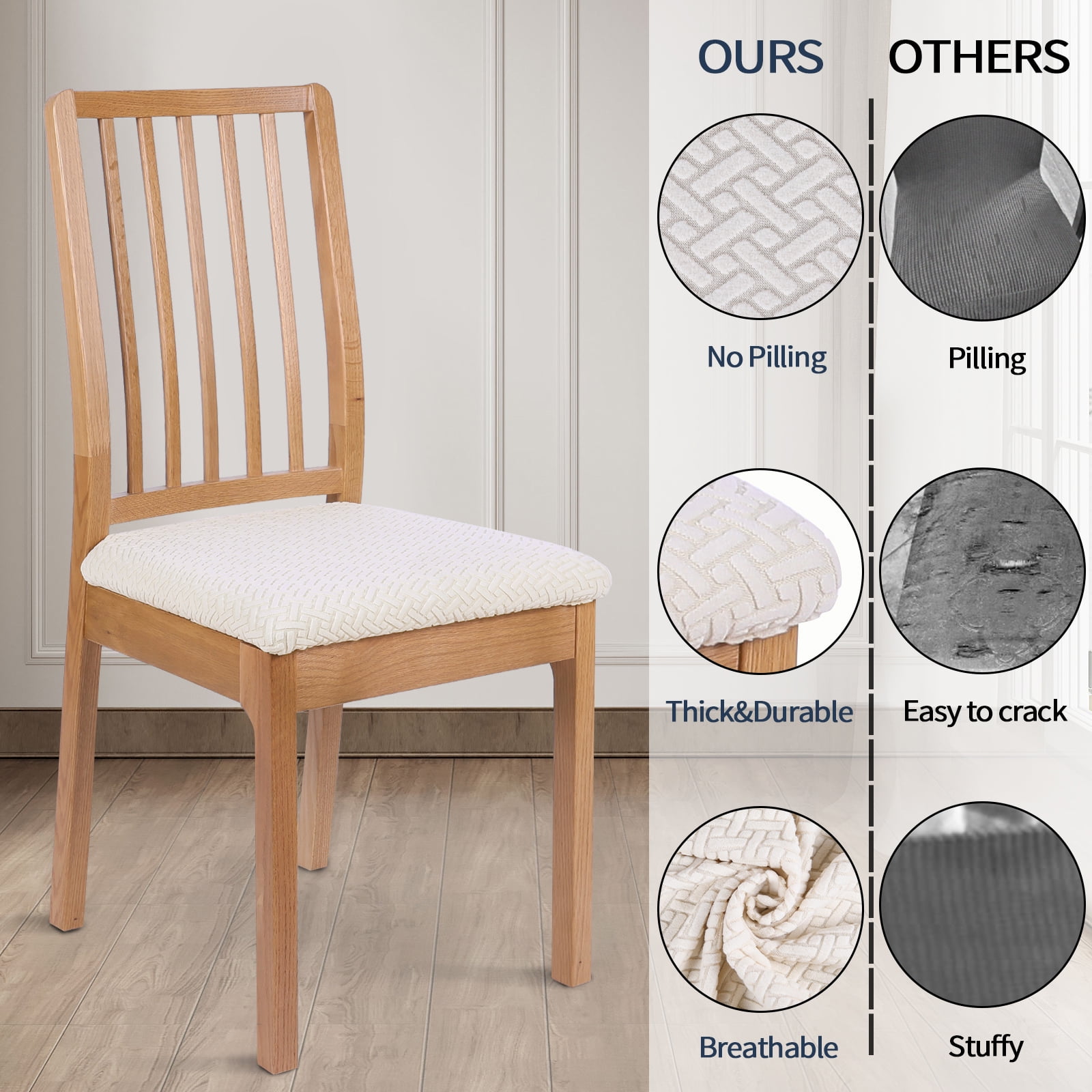Smiry Stretch Jacquard Dining Chair Seat Covers with Nigeria Ubuy