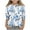 Blue Plus Size Blouse for kids_g, variant on Unisex Kids Summer Fashion Shirts 3/4 Sleeve Loose Fit Floral Printed Spring Tops Round Neck Blouses for Girls Dressy Casual Tunic Tops Lightweight Basic T-Shirts