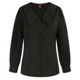 thumbnail image 4 of Hanna Nikole Women Plus Size Button Down Shirt Long Sleeve Lapel Collar Vintage Blouses Coat Tops, 4 of 7