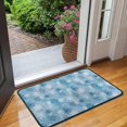 thumbnail image 2 of Light Blue Christmas Snowflake Pattern Door Rugs,Washable Non Slip Door Mats Indoor,Decorative Door Mats,Entry Mat Indoor for Entrance,Bedroom,Kitchen,Bathroom,30"x17", 2 of 6