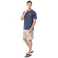 thumbnail image 5 of Fish N Vibe Men's Short Sleeve Fishing Performance Outdoor Graphic T-Shirt, Crown Blue, S, 5 of 7