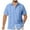 Light Blue, variant on Mens Cuban Guayabera Shirts Short Sleeve Button Down Shirts for Men Summer Beach Wedding
