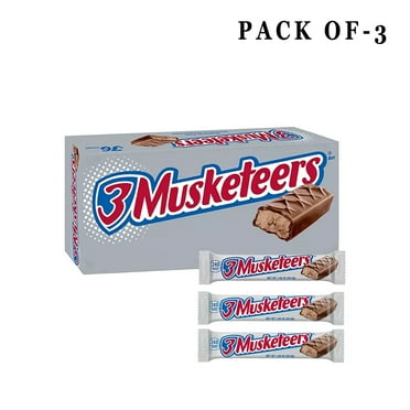 3-Pack of 3 Musketeers Full Size Chocolate Candy Bars - Snacks | 1.92 Oz. Per Bar | GOLDEN ROW