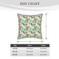 thumbnail image 2 of KLL Flamingo And Monstera Decorative Throw Pillow Covers Velvet Soft for Couch Sofa Bedroom Living Room Outdoor (No pillow core)- 20"x20", 2 of 5