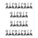 thumbnail image 3 of Cateissary Pegatinas de pared Adorno Adornos de fondo Calcomanías para el hogar Adornar Accesorios Negro 27*18cm 10piezas Cateissary CBP045344, 3 of 4