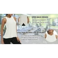 thumbnail image 6 of Rosvigor Workout Tops for Women Open Back Loose Fit Tank Tops Women Athletic Yoga Shirts Gym Tops, 6 of 8