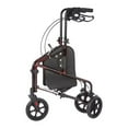 thumbnail image 6 of Rhythm Healthcare Rally Lite Aluminum 3-Wheel Folding Walker with Tote, Laser Red, 6 of 6