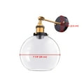 thumbnail image 6 of DELight Vintage Industrial 7.9" Ball Shape Glass Light Wall Sconce Edison Lamp for Cafe Kitchen Transparent, 6 of 9